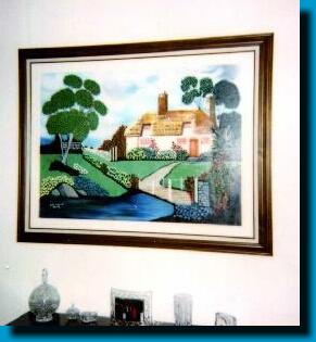 Paisaje pintado por la abuela